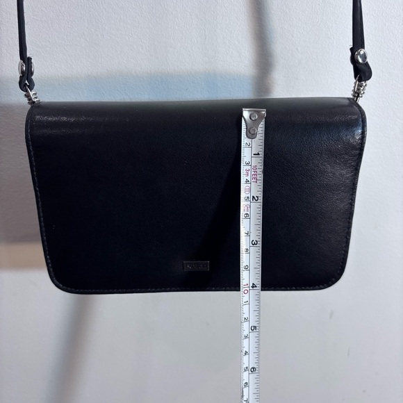 BUXTON Leather Crossbody Wallet Bag Many Compartments Inner Mirror Zipper Snap - Picture 4 of 12